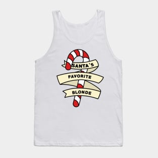 Santa's Favorite Christmas Blonde Tank Top